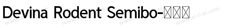 Devina Rodent Semibo字体转换